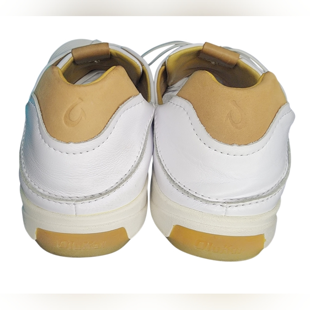 Olukai Lae‘ahi Lī ‘Ili Leather Sneakers, Mens 13 - Picture 6 of 10